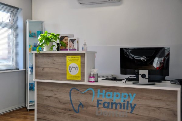 Happy Family Dental reception in St Albans